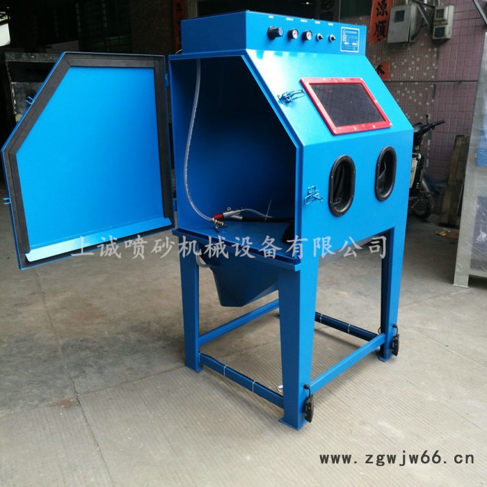 上诚SC-9080不锈钢湿式喷砂机 五金模具水喷砂机 环保喷砂设备 厂家订做液体喷砂机图4