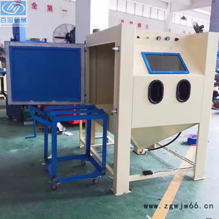 供应深圳模具喷砂机手推车转盘喷砂机东莞五金模具喷砂机大量** 手动喷砂机图7