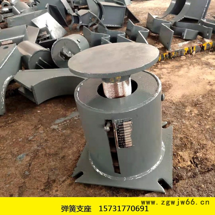 专业生产弹簧支座 单拉杆弹簧支吊架 刚性吊架 焊接滑动支座 T型管托图4