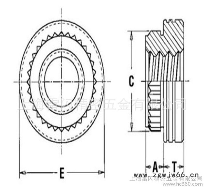 紧固件挤压螺母KF2-M3 用于PC板的紧固件 不锈钢螺母图2