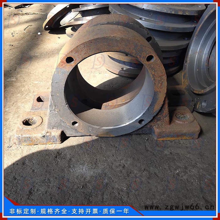 滚筒轴承座 铸钢轴承座端盖 铸铁轴承座树德TD75型滚筒轴承座图4