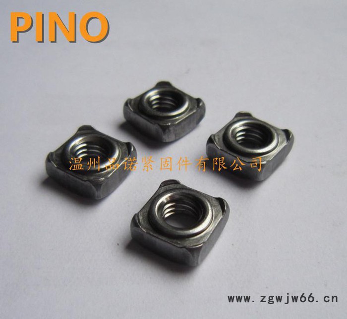 汽车紧固件非标方形焊接螺母M6x11x5（带定位圈四方螺帽M图2