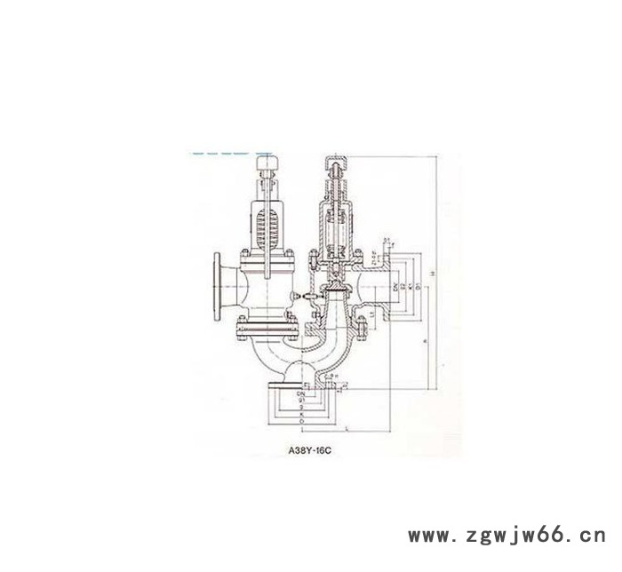 A38Y双联弹簧带扳手全启式安全阀 耐腐蚀弹簧安全阀质量保证图2