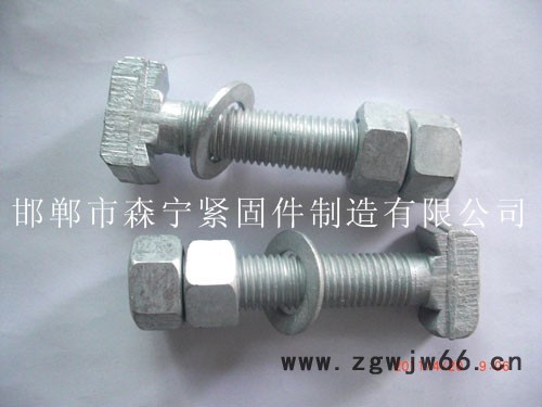 供应森宁面谈紧固件T型螺栓，哈分槽螺栓，森宁图3