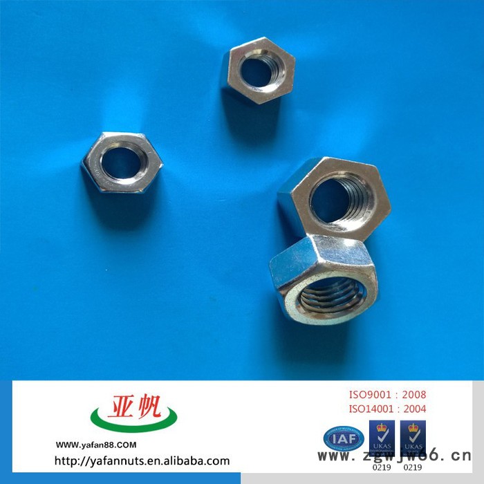 亚帆螺帽供汽车高品质紧固件不锈钢六角螺母M6螺帽图2