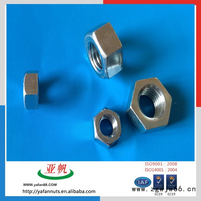 亚帆螺帽供汽车高品质紧固件不锈钢六角螺母M6螺帽图5