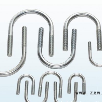 永年紧固件现货M10*4寸U型螺栓 单头双头螺栓