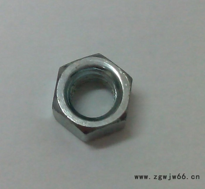 实茂紧固件 现货美制六角螺母 1/4'' 普通镀锌 DIN934 清图3