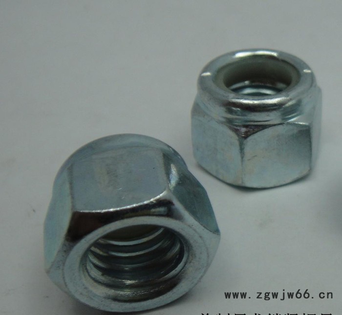 实茂紧固件 现货美制尼龙锁紧螺母3/4'' -10普通镀锌  清图2