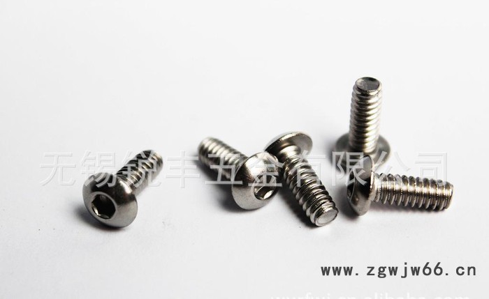 无锡紧固件 304不锈钢美标盘头内六角螺钉4#-40*1/2图3