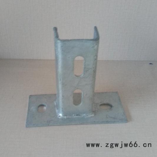 光伏支架C型钢底座 光伏支架立柱 太阳能光伏支架底座立柱 紧固件(中心距120)图3