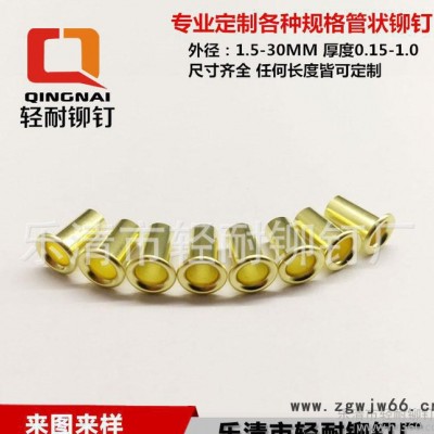 H65黄铜紧固件铆钉空心管状铆钉灯头铆钉插针 量大从优