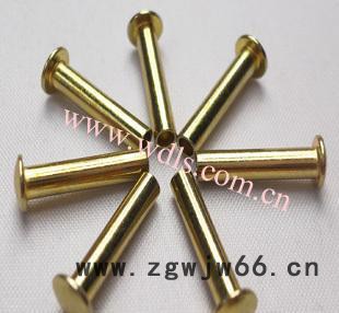 镀铜半空心铆钉 紧固件铆钉 五金铆钉图2