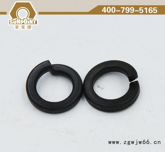 直销 碳钢 GB93 轻型弹簧 垫圈    黑锌 M2 4 5 6 30 弹簧垫圈图2