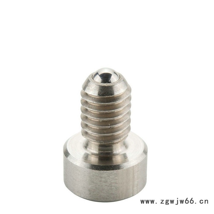 小型 定位珠 碰珠PBSH 带头弹簧柱塞 一字槽口的螺纹销 T型定位珠图2