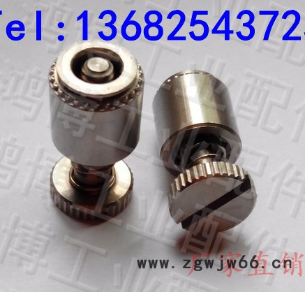 一字弹簧螺丝 松不脱螺钉 压铆螺栓 面板紧固件 PFC2图3