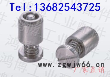 一字弹簧螺丝 松不脱螺钉 压铆螺栓 面板紧固件 PFC2图2