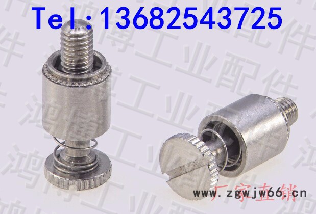 一字弹簧螺丝 松不脱螺钉 压铆螺栓 面板紧固件 PFC2图4