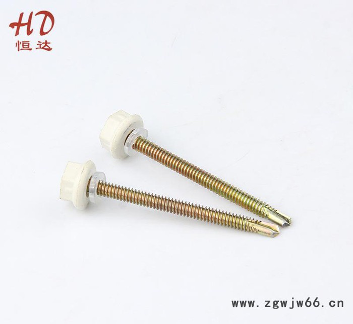 尼龙头钻尾螺丝 六角自攻钻尾螺丝钉 手拧螺丝 非标五金紧固件图2