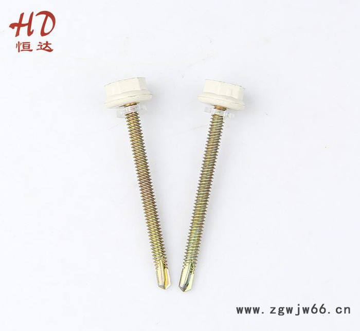 尼龙头钻尾螺丝 六角自攻钻尾螺丝钉 手拧螺丝 非标五金紧固件图3