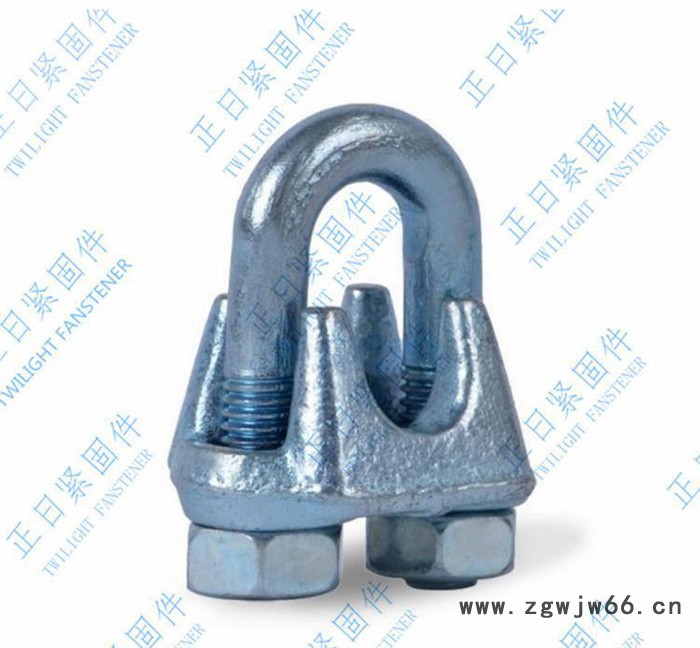 索具  正日紧固件绳索卡头m6  规格玛钢卡头图3