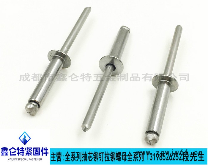 不锈钢铆钉/鑫仑特紧固件/成都拉铆钉/抽芯铆钉图2