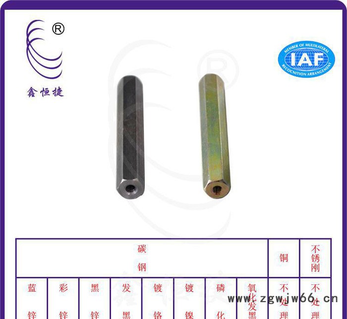 双通六角铜柱支柱紧固件 非标六角隔离螺柱紧固件图3