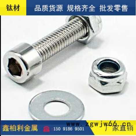 钛标准件 厂家长期供应钛螺丝 钛螺母 钛垫片 钛合金螺丝螺母 紧固件图3