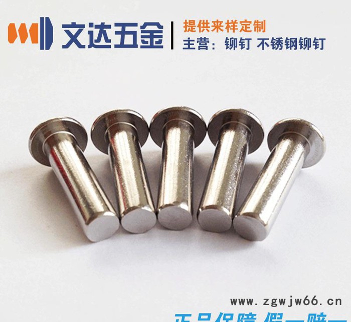 实心不锈钢铆钉 五金紧固件铆钉 直径1MM~6MM来图来样定做图2