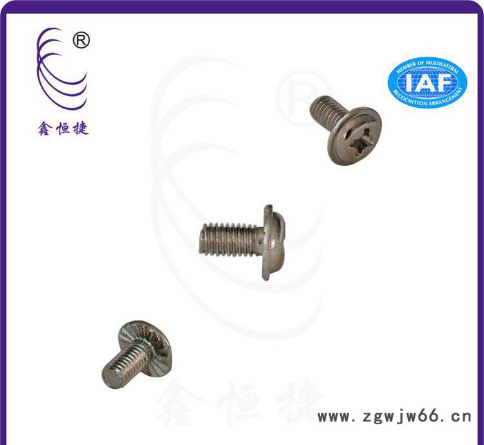 生产 十字盘头太阳花带介防滑螺丝M4 国标电器专用紧固件图2