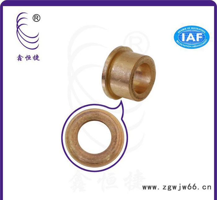 非标耐磨平头铜套 电机专用紧固件销轴铜套件图2