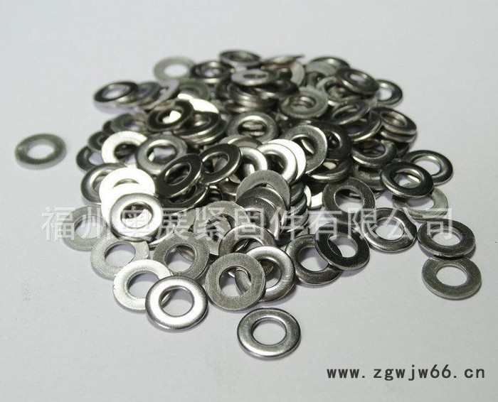 洗白不锈钢平垫圈DIN125 M4国标弹垫紧固件 奥峰304图2