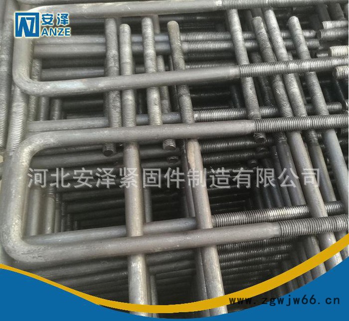 紧固件 U型预埋螺栓 钢结构方形U型丝 专业定制 标准型号图2