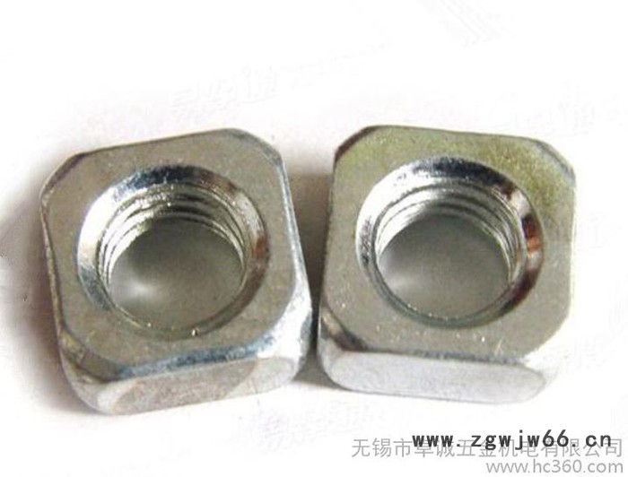 直销 德标/国标 镀锌 方螺母 紧固件