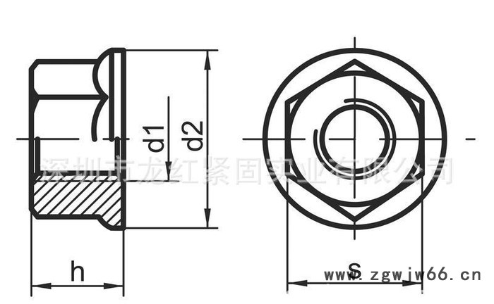 直销不锈钢紧固件 GB6177-M8国标法兰罗母 价格优惠图2