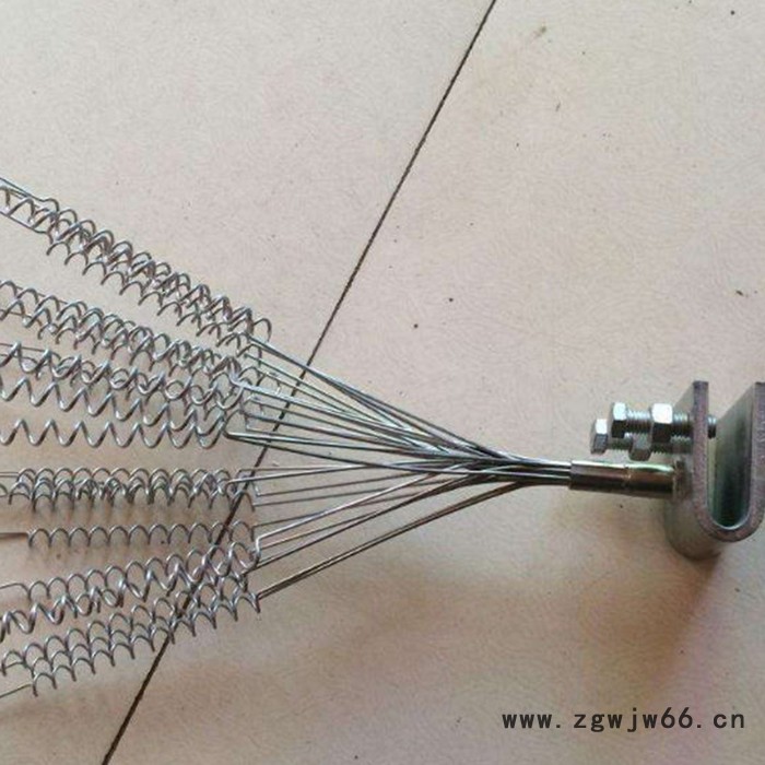 程煤防鸟刺 不锈钢弹簧防鸟刺 螺旋式驱鸟刺图2