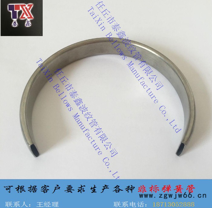 泰鑫  YA150-1.6MPa  非标定制弹簧管图3