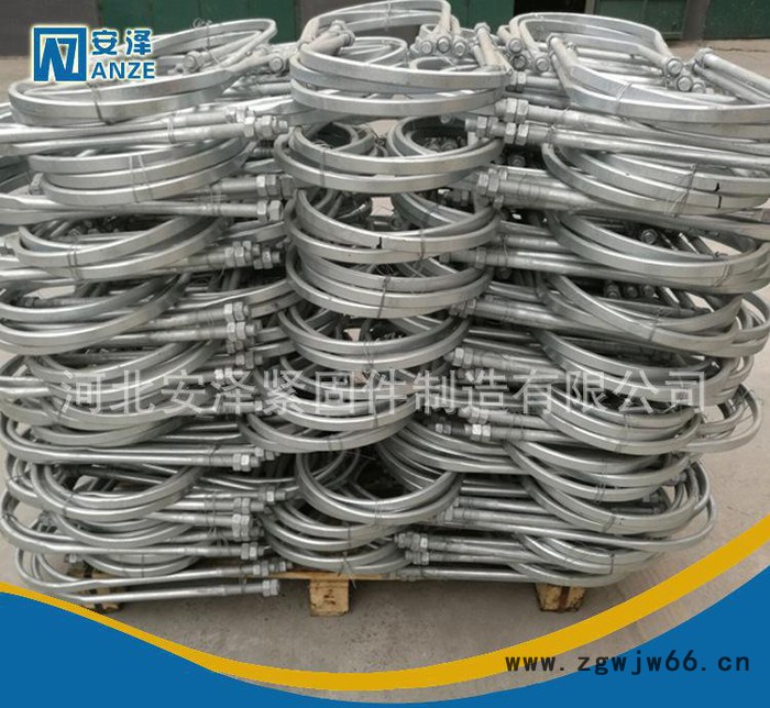 安泽紧固件现货电力金具拉线加强国标热镀锌U型抱箍图3