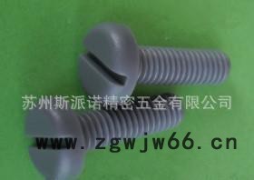 聚氯乙烯(PVC)一字盘头机螺钉 塑料紧固件图2