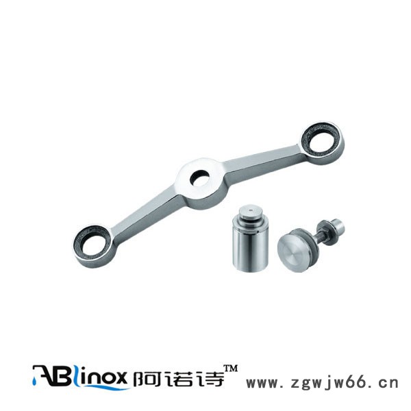 两爪不锈钢精铸304玻璃幕墙配件 实心玻璃爪件 紧固件