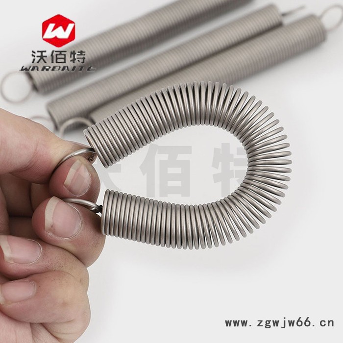 304不锈钢 小拉簧拉伸带钩弹簧拉力弹簧拉门簧线性0.8/1/1.2/1.5/2图2