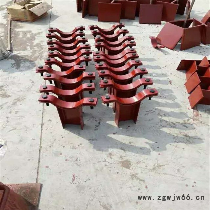 齐鑫直供弹簧支吊架、管卡、止推管托、平管支托图4