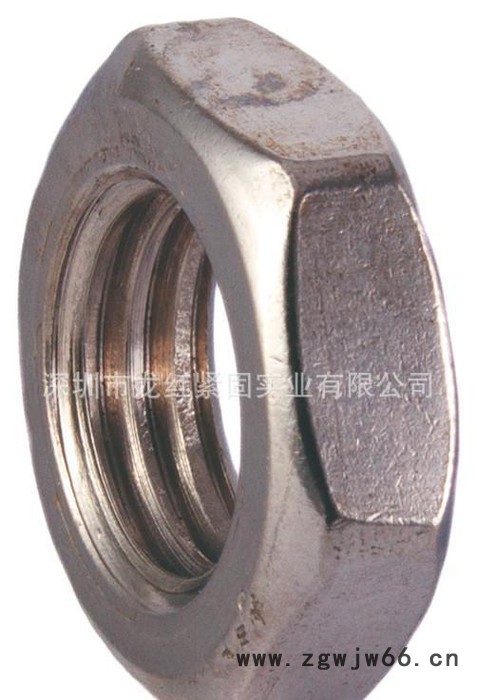 紧固件 不锈钢304六角薄螺母DIN439 GB6172 材图2