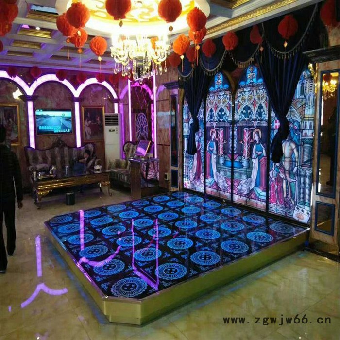 烟台地颤舞台 玻璃地颤 KTV地颤 弹簧舞台 山东酒吧舞台图4