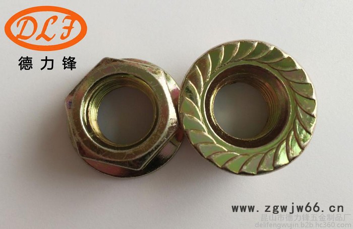 昆山德力锋镀锌法兰螺母 紧固件非标五金加工厂 来图来样CNC加工五金配件图3