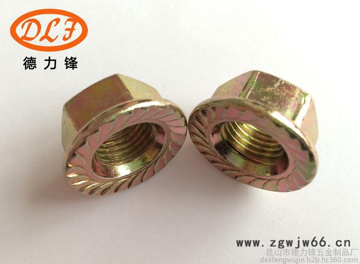 昆山德力锋镀锌法兰螺母 紧固件非标五金加工厂 来图来样CNC加工五金配件图4