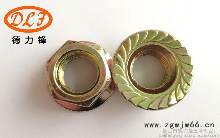 昆山德力锋镀锌法兰螺母 紧固件非标五金加工厂 来图来样CNC加工五金配件图2