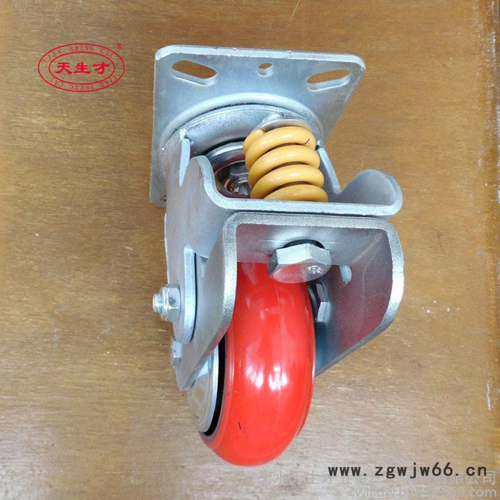 供应8寸弹簧减震万向轮 韩式弹簧减震万向轮 立式弹簧减震万向轮图3