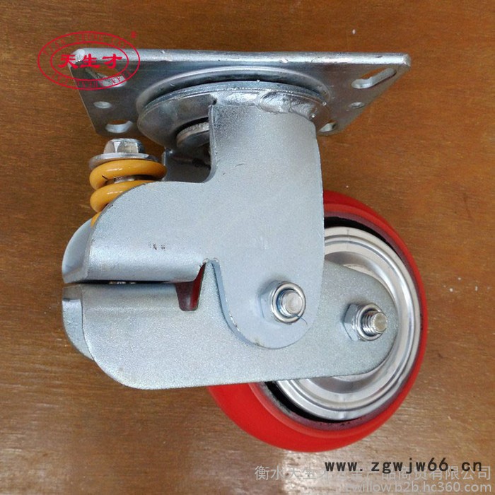 供应8寸弹簧减震万向轮 韩式弹簧减震万向轮 立式弹簧减震万向轮图4