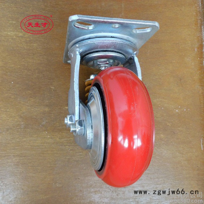 供应8寸弹簧减震万向轮 韩式弹簧减震万向轮 立式弹簧减震万向轮图2